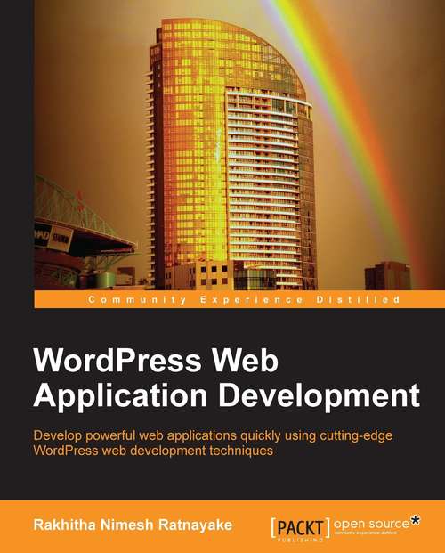 Book cover of WordPress Web Application Development