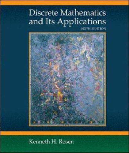 Book cover of Discrete Mathematics and its Applications (Sixth Edition)