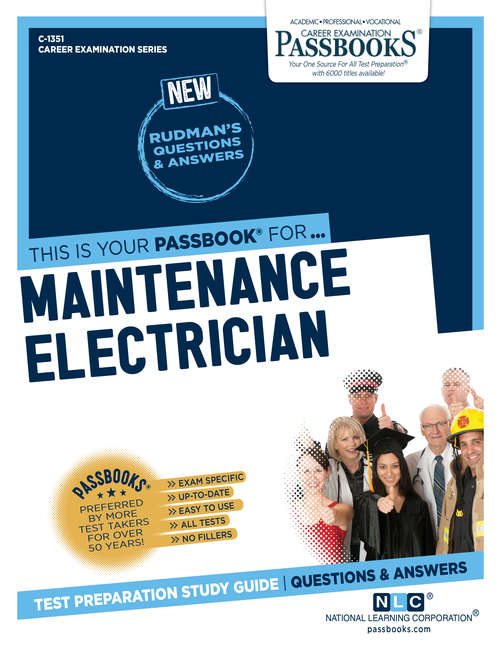 Book cover of Maintenance Electrician: Passbooks Study Guide (Career Examination Series: C-1351)