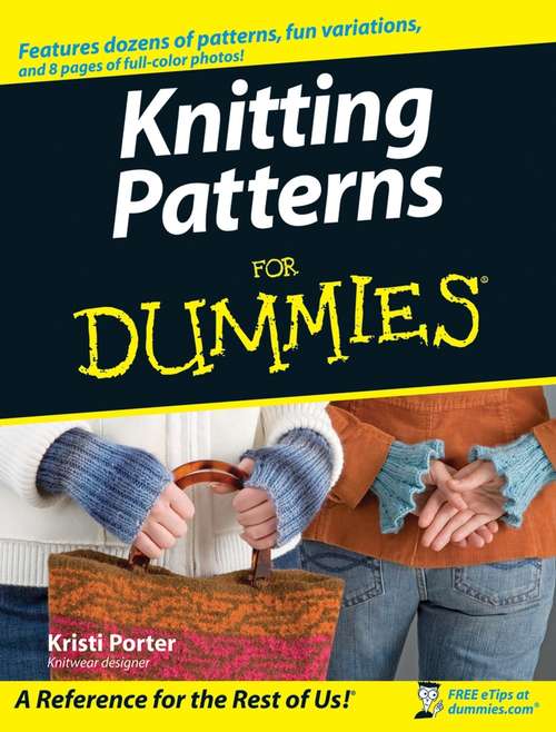 Book cover of Knitting Patterns For Dummies