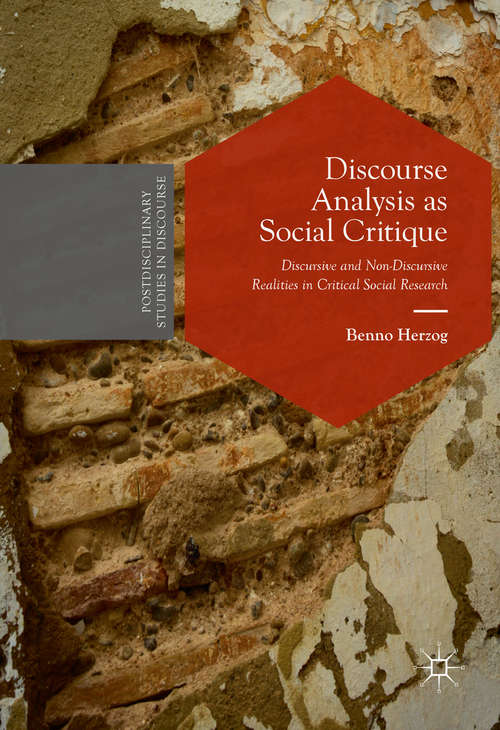 Book cover of Discourse Analysis as Social Critique