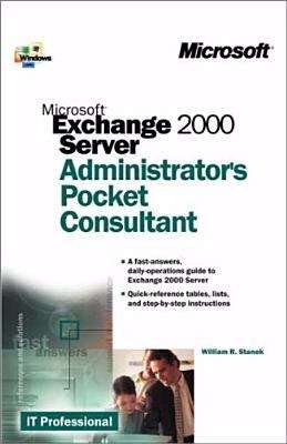 Book cover of Microsoft® Exchange 2000 Server Administrator's Pocket Consultant