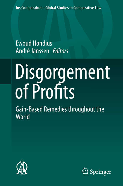Book cover of Disgorgement of Profits