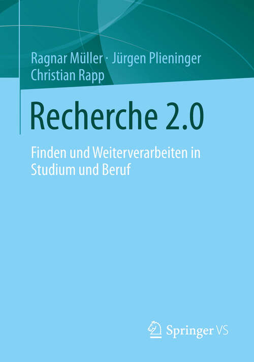 Book cover of Recherche 2.0