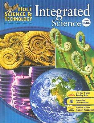 Book cover of Holt Science & Technology: Integrated Science, Level Blue