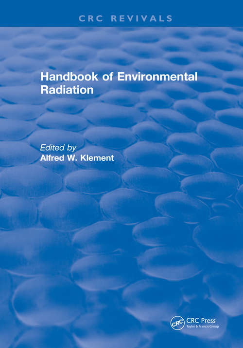 Book cover of Handbook of Environmental Radiation