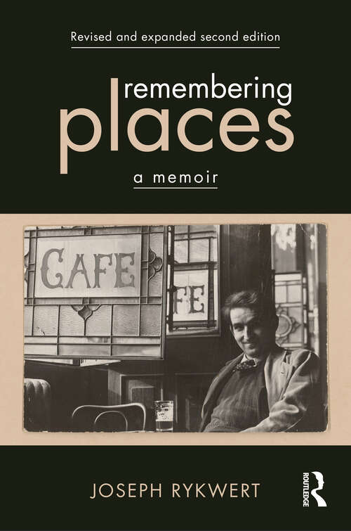 Book cover of Remembering Places: A Memoir (2)
