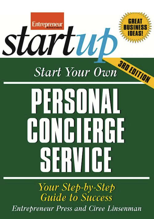 Book cover of Start Your Own Personal Concierge Service