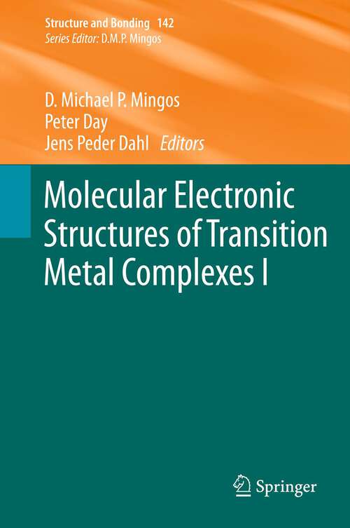 Book cover of Molecular Electronic Structures of Transition Metal Complexes II