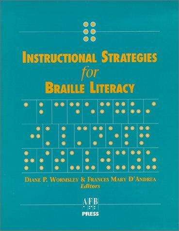 Book cover of Instructional Strategies for Braille Literacy