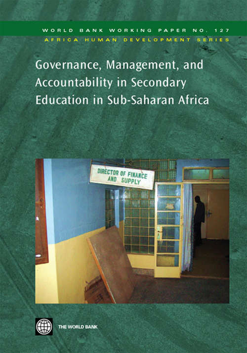 Book cover of Governance, Management, and Accountability in Secondary Education in Sub-Saharan Africa