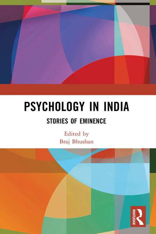 Book cover of Psychology in India: Stories of Eminence (1)