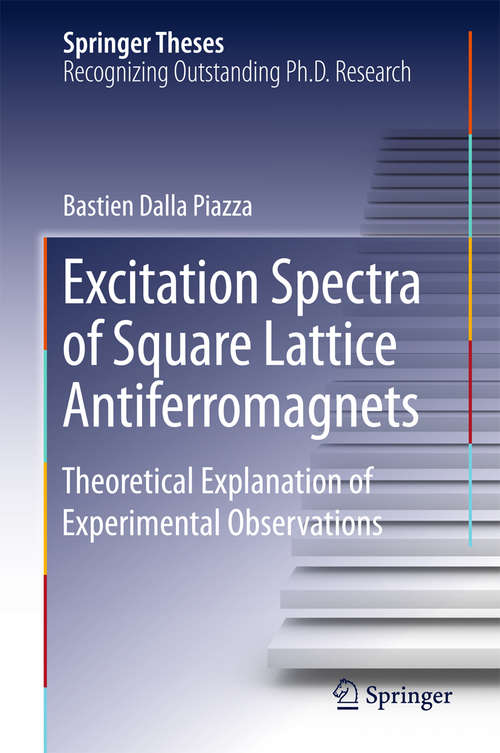 Book cover of Excitation Spectra of Square Lattice Antiferromagnets