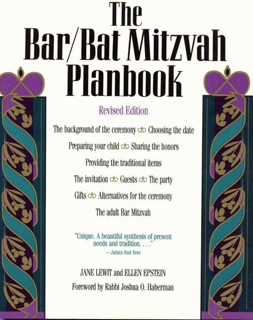 Book cover of The Bar/Bat Mitzvah Planbook