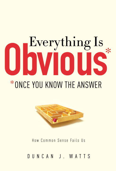 Book cover of Everything Is Obvious
