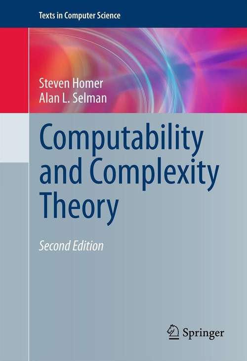 Book cover of Computability and Complexity Theory