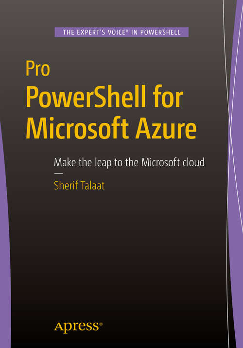 Book cover of Pro PowerShell for Microsoft Azure