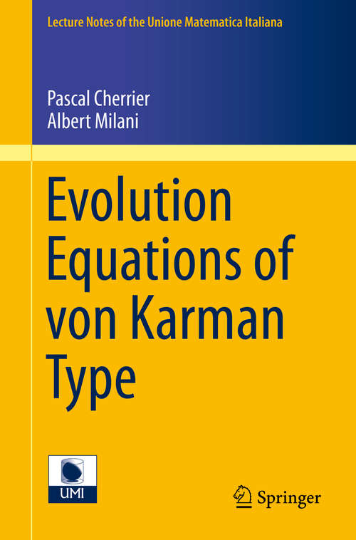 Book cover of Evolution Equations of von Karman Type