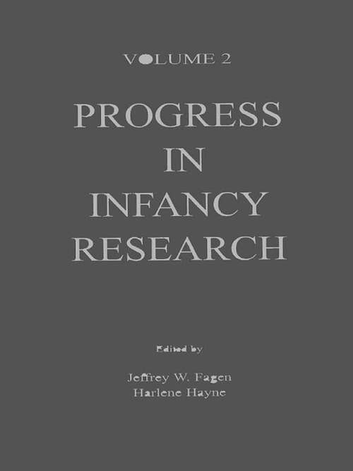 Progress in infancy Research: Volume 2 (Progress in Infancy Research Series)
