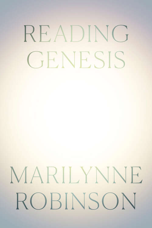 Book cover of Reading Genesis