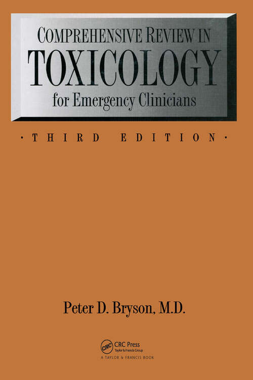 Book cover of Comprehensive Reviews in Toxicology: For Emergency Clinicians (1)