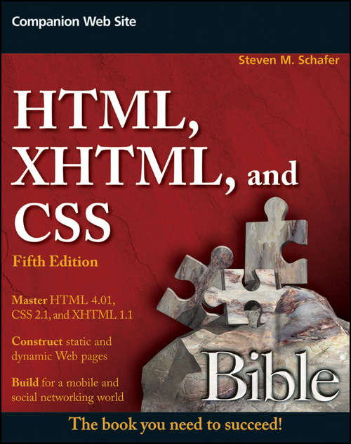 Book cover of HTML, XHTML, and CSS Bible