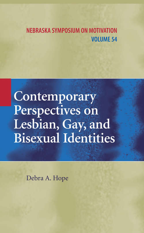Book cover of Contemporary Perspectives on Lesbian, Gay, and Bisexual Identities