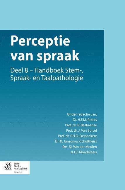 Perceptie van spraak: Deel 8 - Handboek Stem-, Spraak- en Taalpathologie