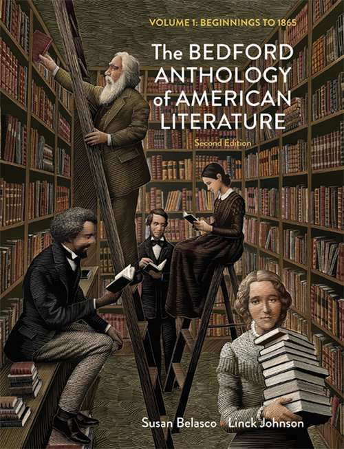 Book cover of The Bedford Anthology of American Literature Volume 1:Beginnings to 1865