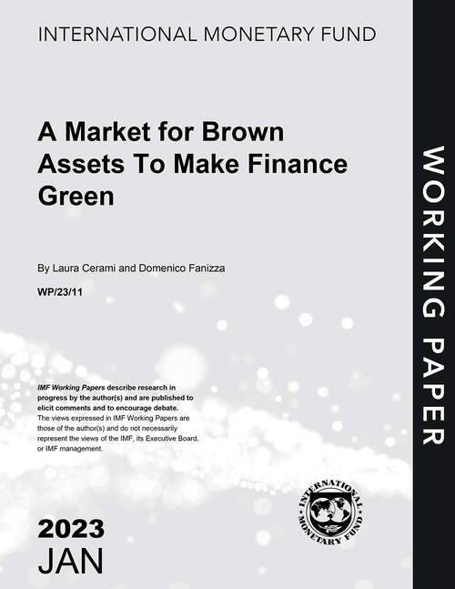Book cover of A Market for Brown Assets To Make Finance Green (Imf Working Papers)