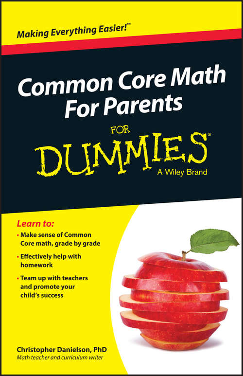 Book cover of Common Core Math For Parents For Dummies with Videos Online