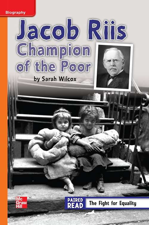 Book cover of Jacob Riis: Champion of the Poor [Approaching Level, Grade 4]