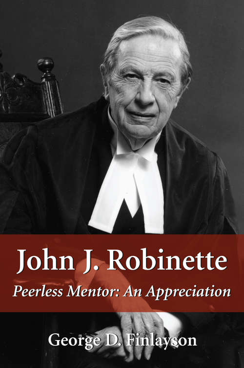Book cover of John J. Robinette: An Appreciation