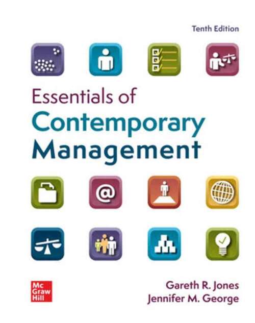 Book cover of Essentials of Contemporary Management (Tenth Edition)