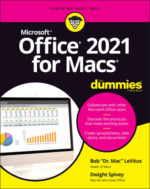 Book cover of Office 2021 for Macs For Dummies
