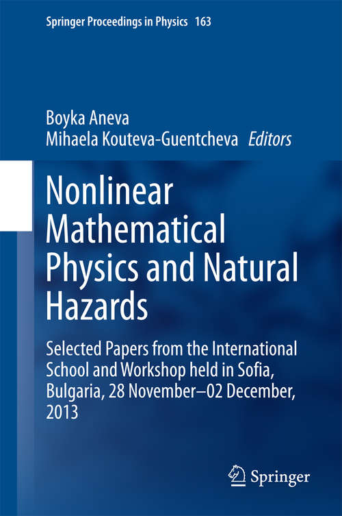Book cover of Nonlinear Mathematical Physics and Natural Hazards