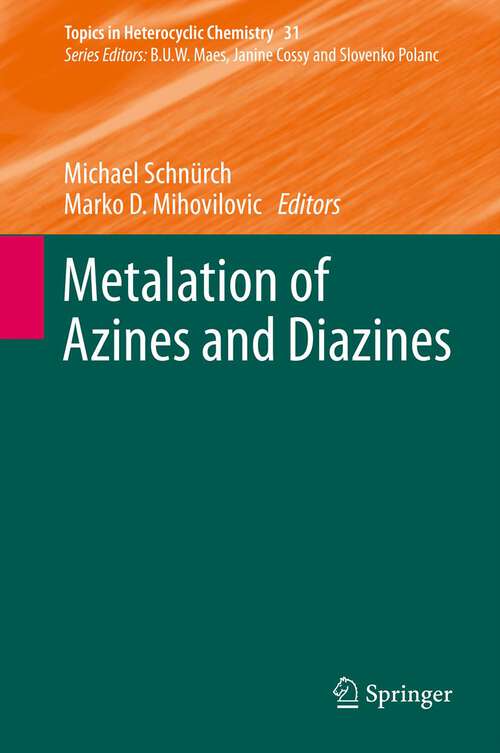 Book cover of Metalation of Azines and Diazines