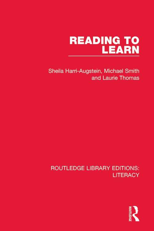 Reading to Learn: Through Video Cases (Routledge Library Editions: Literacy #10)
