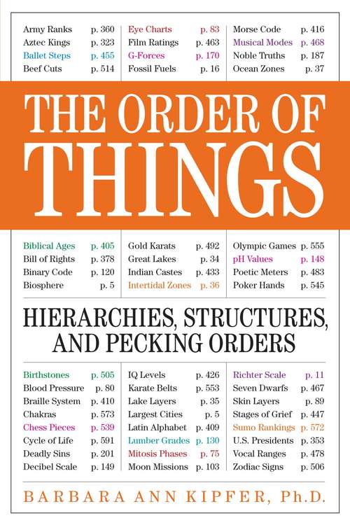 Book cover of The Order of Things