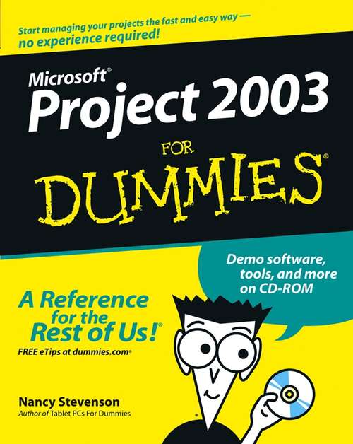 Book cover of Microsoft Project 2003 For Dummies