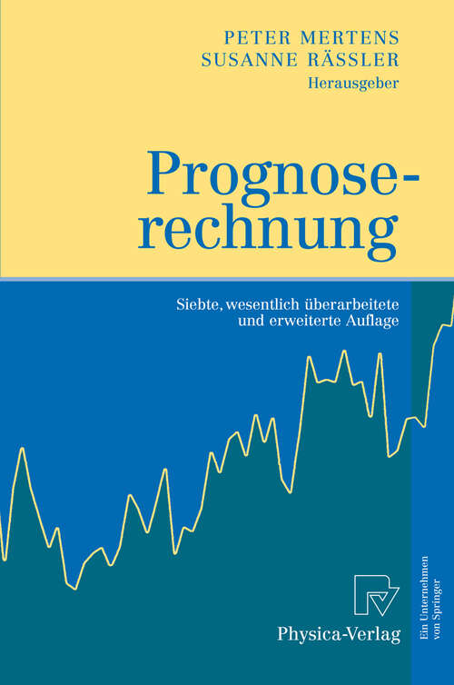 Book cover of Prognoserechnung