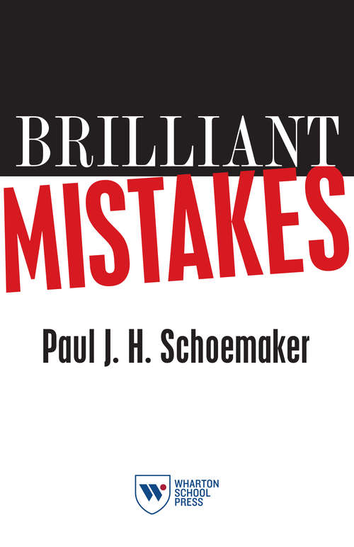 Book cover of Brilliant Mistakes: Finding Success on the Far Side of Failure