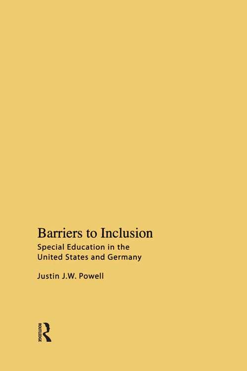 Barriers to Inclusion: Special Education in the United States and Germany