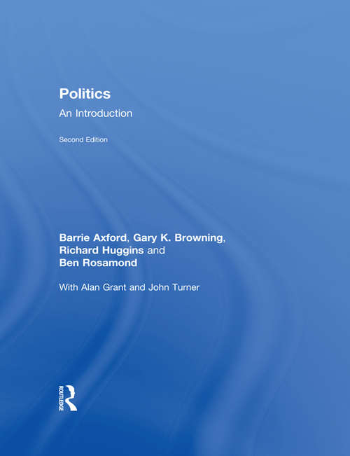 Book cover of Politics: An Introduction (Studies In Romanticism Ser. #122)