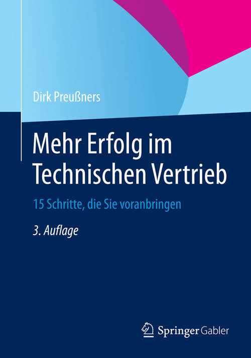 Book cover of Mehr Erfolg im Technischen Vertrieb