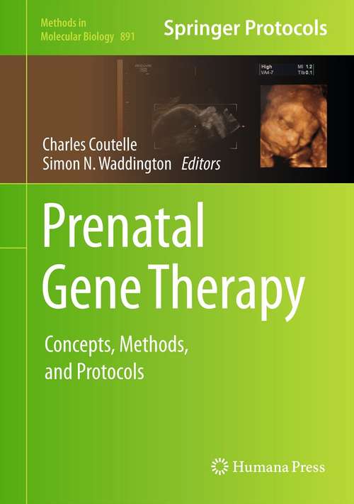 Book cover of Prenatal Gene Therapy