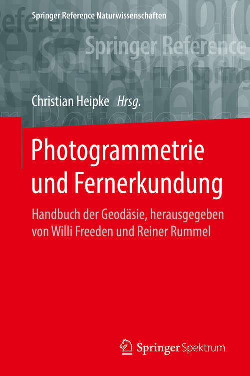 Book cover of Photogrammetrie und Fernerkundung