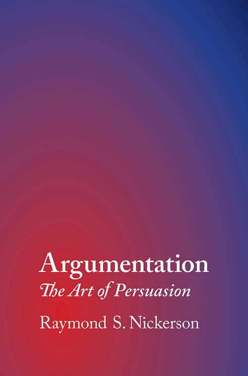 Book cover of Argumentation: The Art of Persuasion