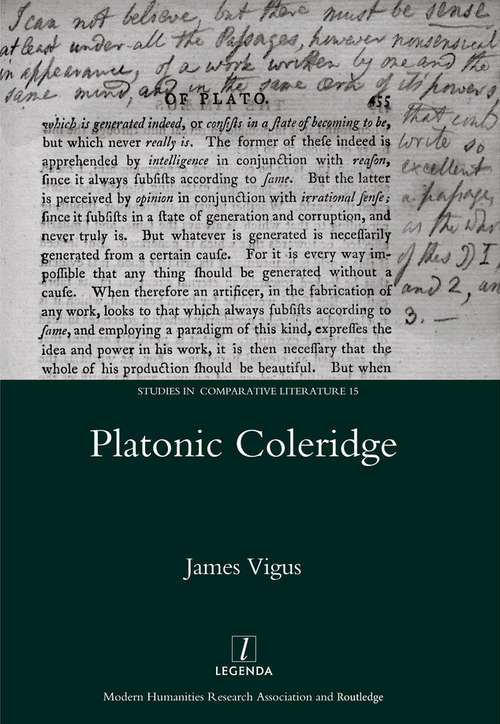 Book cover of Platonic Coleridge