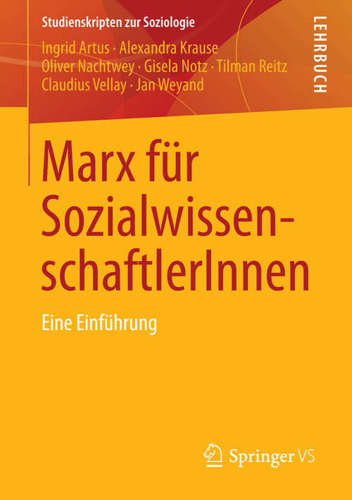 Cover image of Marx für SozialwissenschaftlerInnen